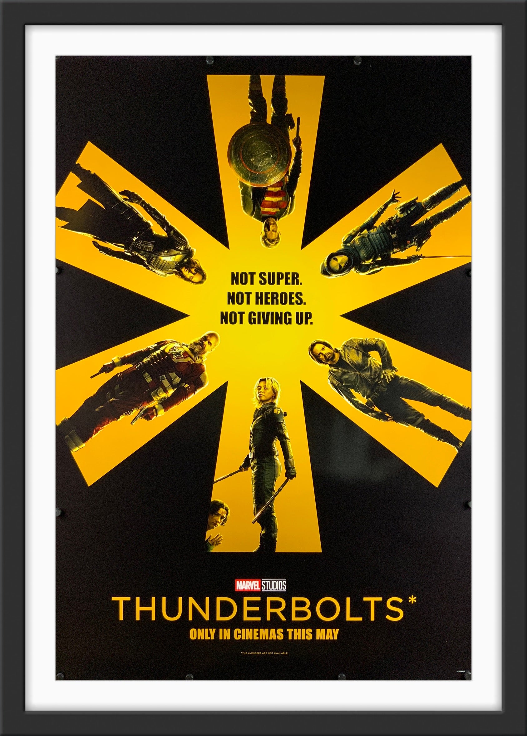 An original movie poster for the Disney film Thunderbolts*