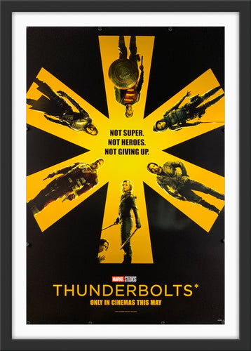 An original movie poster for the Disney film Thunderbolts*
