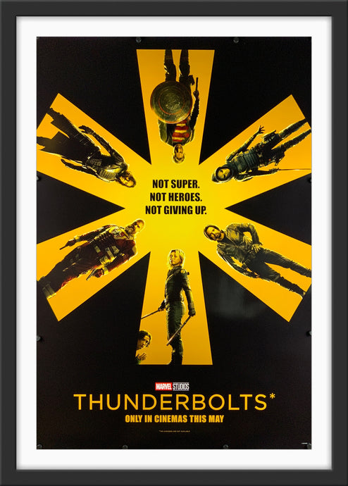 An original movie poster for the Disney film Thunderbolts*