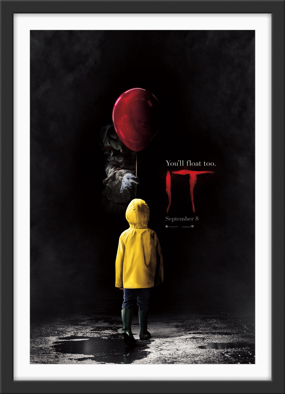 An original movie poster for the Stephen King film IT