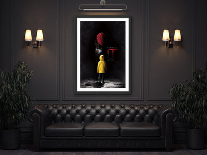 An original movie poster for the Stephen King film IT