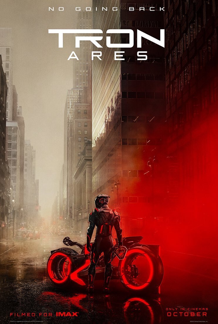 An original movie poster for the film Tron Ares