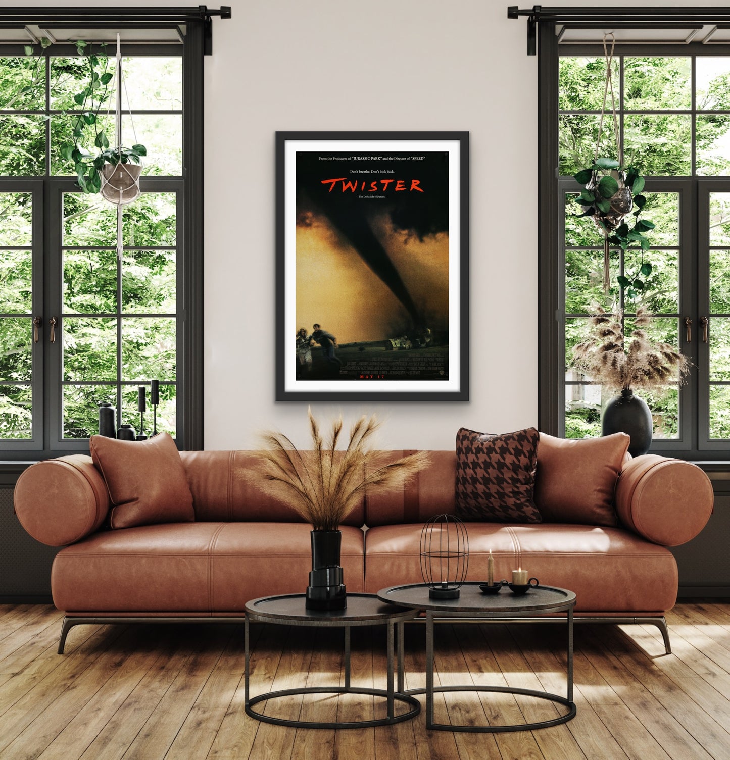 An original movie poster for the film Twister