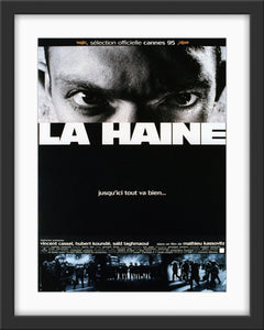 An original French movie poster for the film La Haine