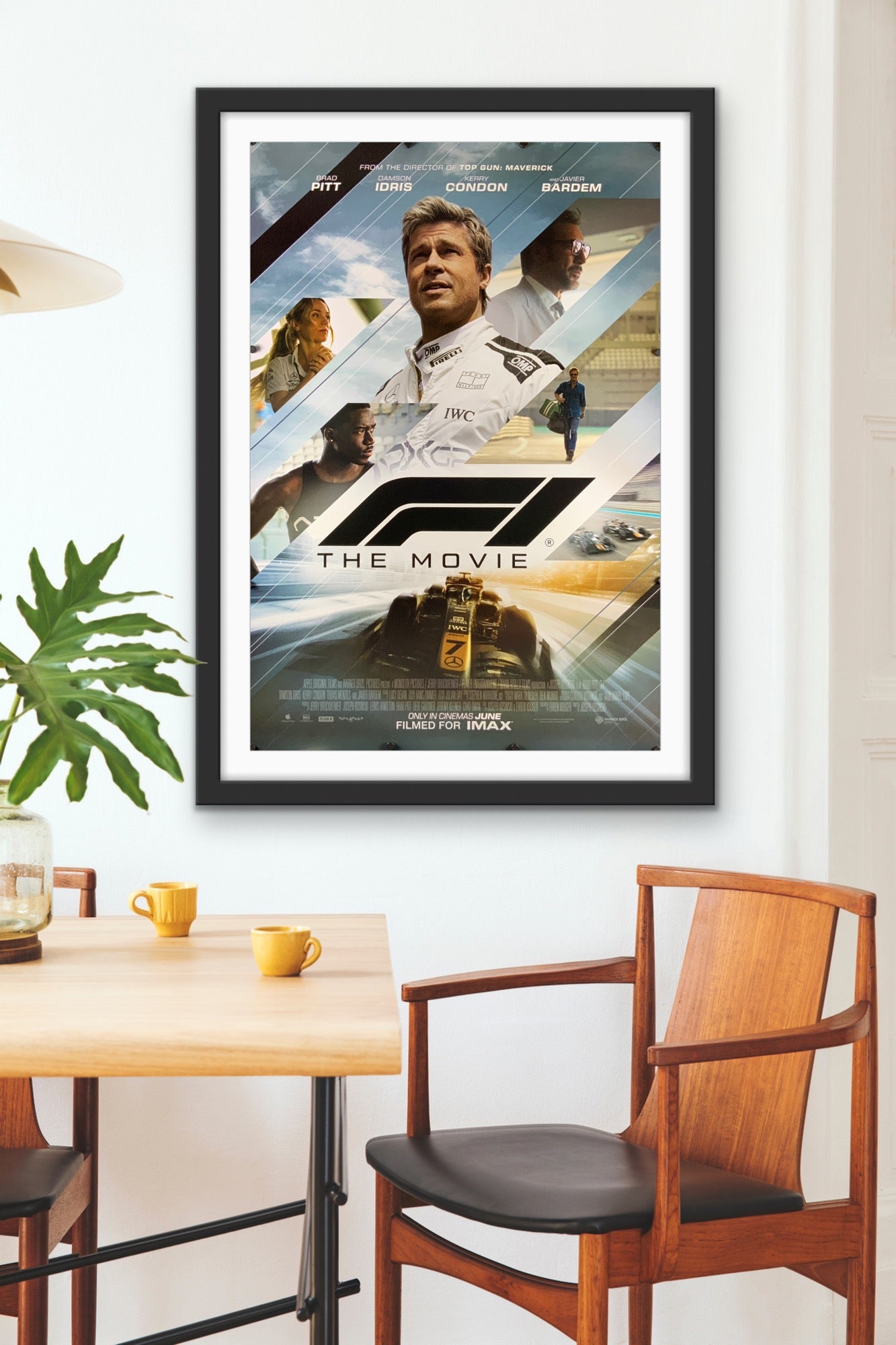 An original movie poster for the Brad Pitt film F1 / Formula 1 the movie