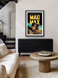 An original movie poster for the film Mad Max Fury Road