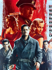 An original movie poster for the Quentin Tarantino film Inglourious Basterds