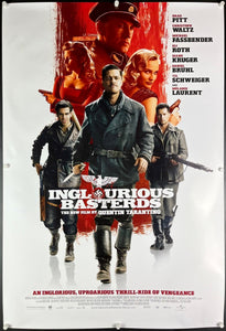 An original movie poster for the Quentin Tarantino film Inglourious Basterds