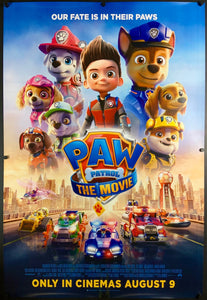 An original movie poster for the film Paw Patrol The Movie