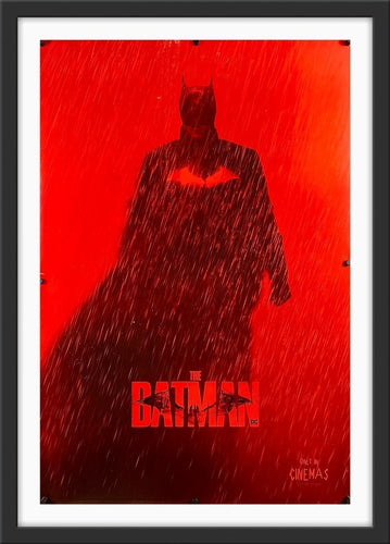 An original movie poster for the 2022 film The Batman