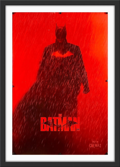 An original movie poster for the 2022 film The Batman