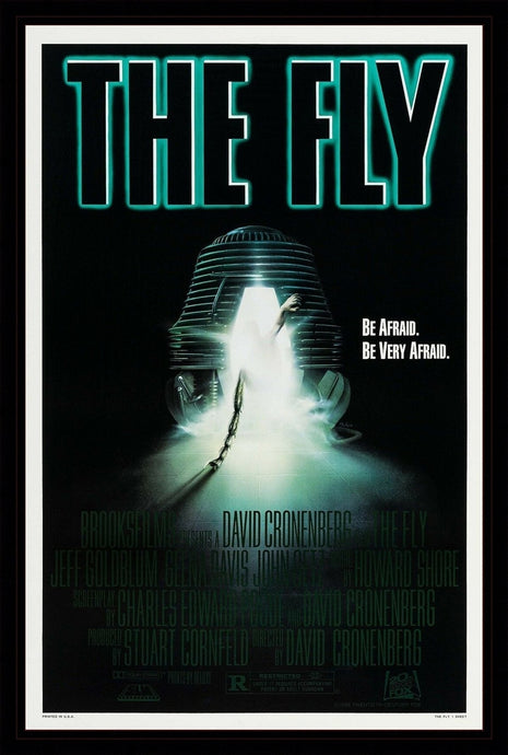 An original movie poster for the film The Fly