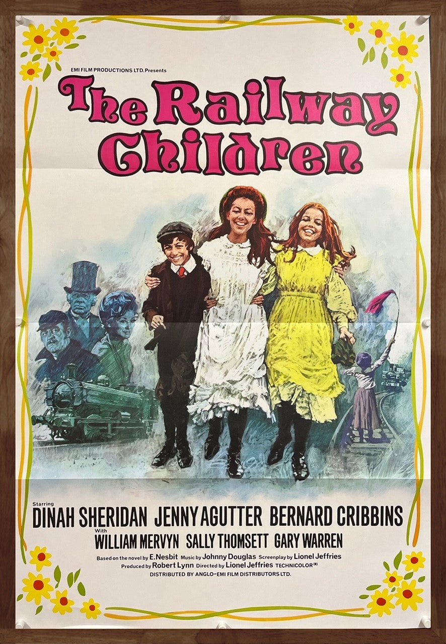 An original movie poster for the film The Railway Children