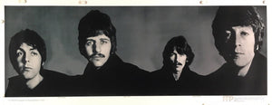 An original Richard Avedon "Mount Rushmore" Banner poster of The Beatles