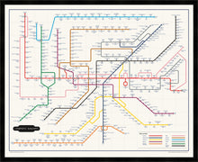 Load image into Gallery viewer, The Film Fan&#39;s Movie Map (Framed)