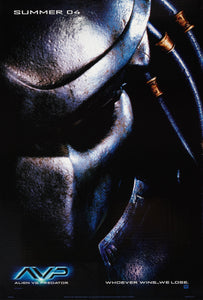 An original movie poster for the film Alien vs Predator