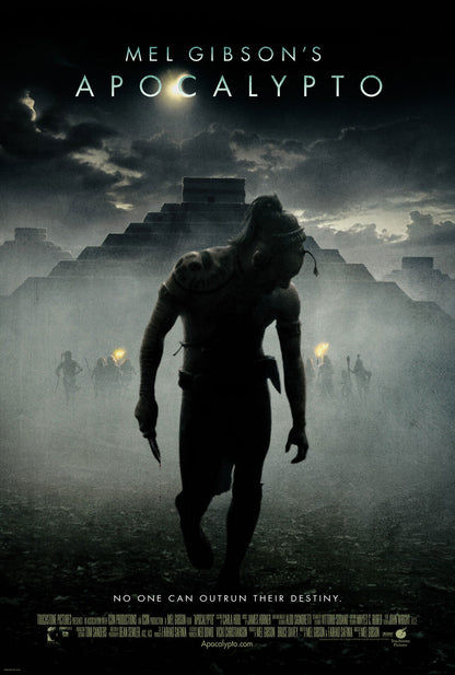 An original movie poster for the Mel Gibson film Apocalypto