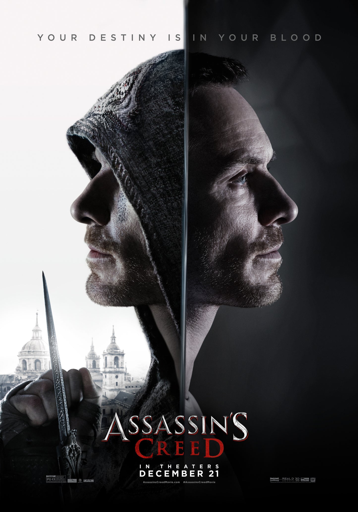 An original movie poster for the film Assassin's Creed