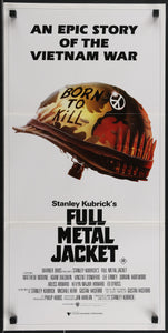 An original Australian day bill movie poster for Stanley Kubrick's Full Metal Jacket