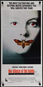 An original Australian Daybill movie poster for the film Silence of the Lambs