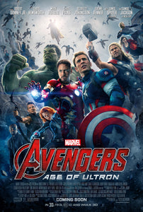 An original movie poster for the Marvel Cinematic Universe (MCU) film Avengers: Age of Ultron