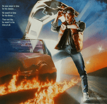 Load image into Gallery viewer, An original movie poster for the film Back To The Future with art by Drew Struzan