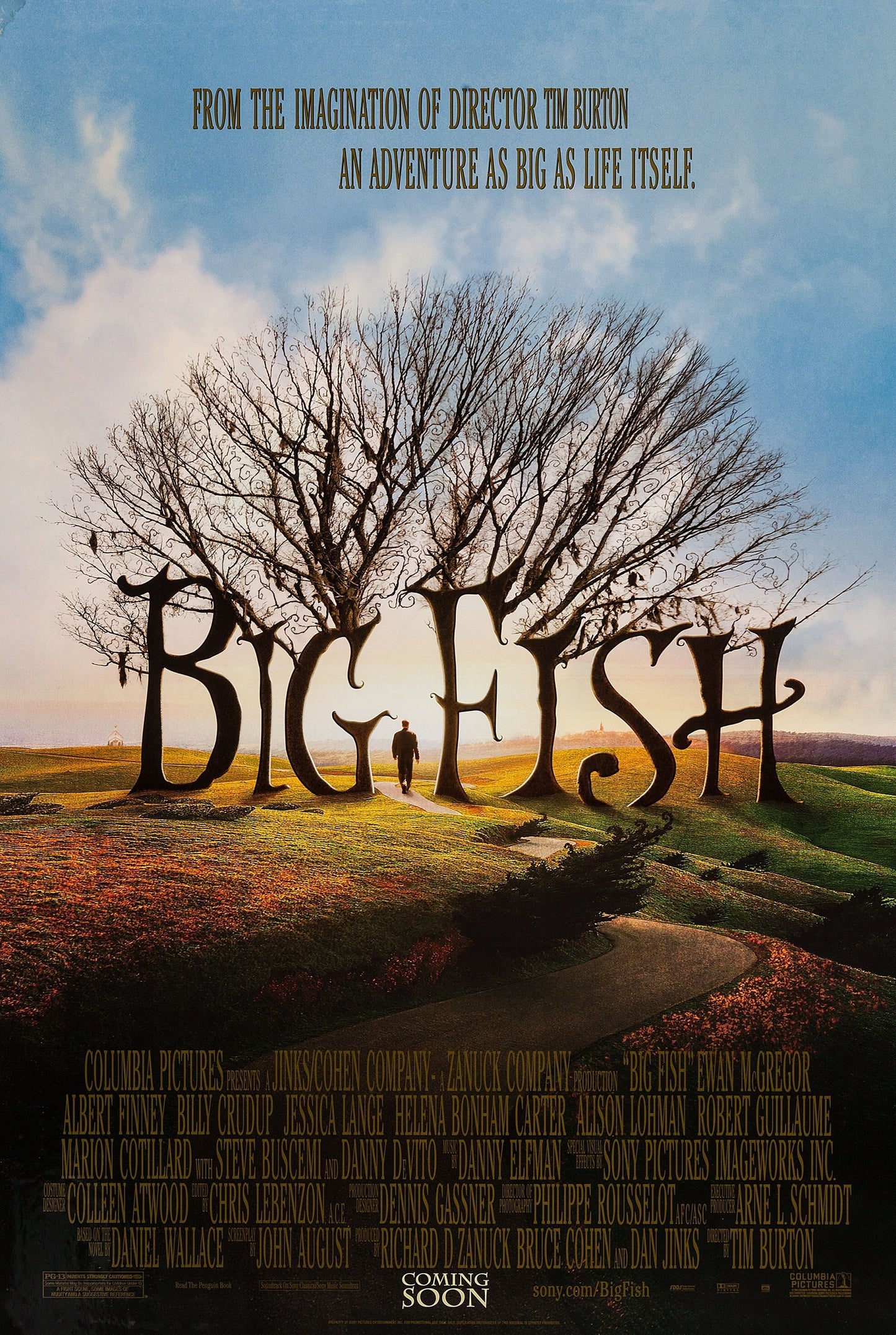 An original movie poster for the Ewan McGregor film Big Fish
