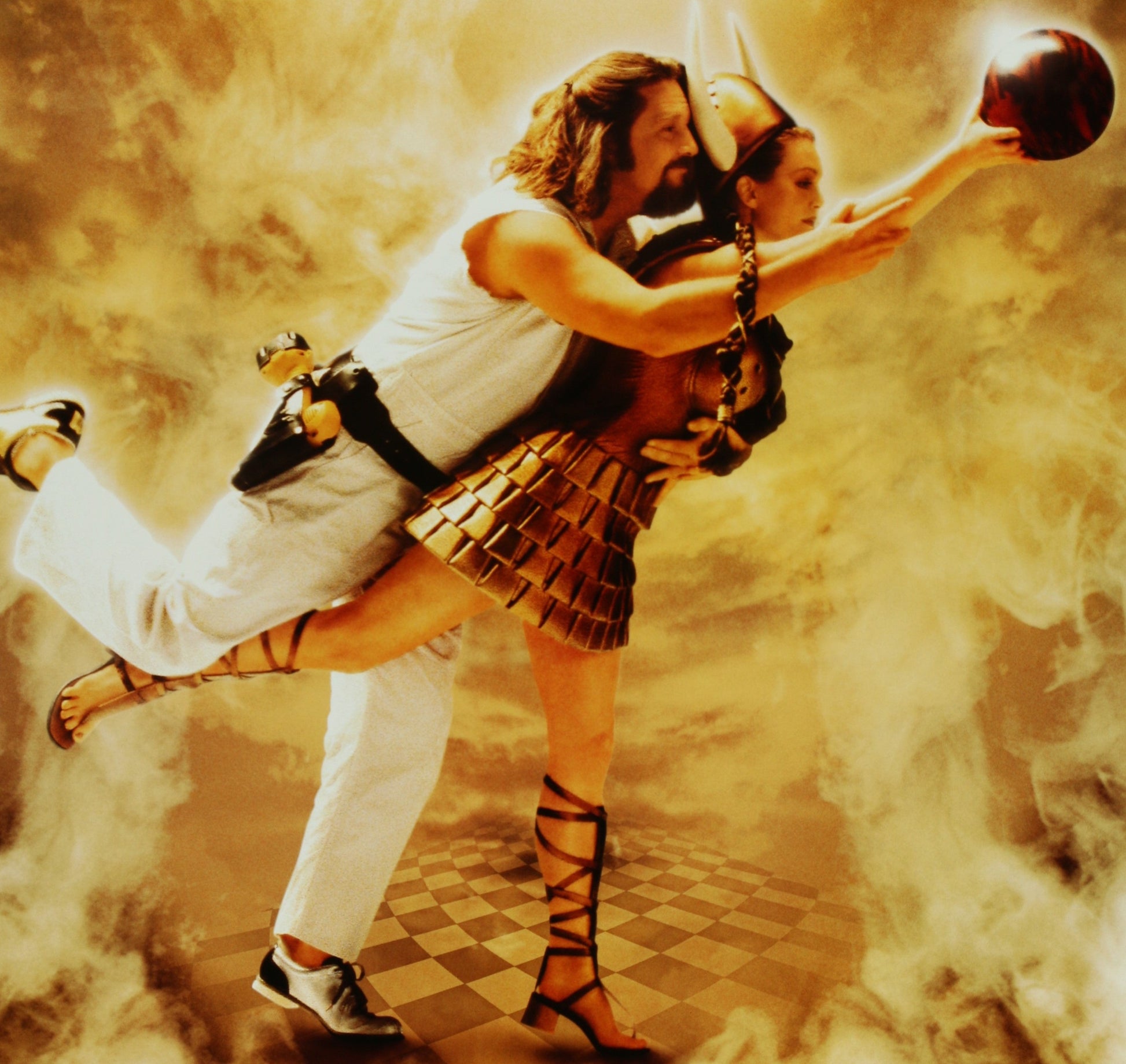 An original movie poster for the Coen Brothers film The Big Lebowski