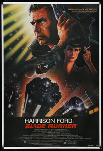An original movie poster for the Ridley Scott film Bladerunner / Blade Runner
