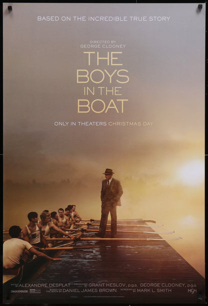 An original movie poster for the film The Boys In The Boat
