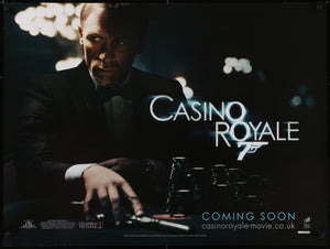 An original UK quad movie poster for the James Bond film Casino Royale