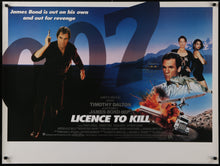 Load image into Gallery viewer, An original UK quad movie poster for the James Bond film License / Licence to Kill