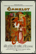 Load image into Gallery viewer, An original movie poster for the film Camelot with artwork by Bob Peak