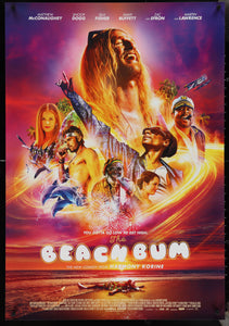 An original movie poster for the film The Beach Bum