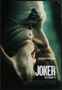An original one sheet movie poster for the film Joker