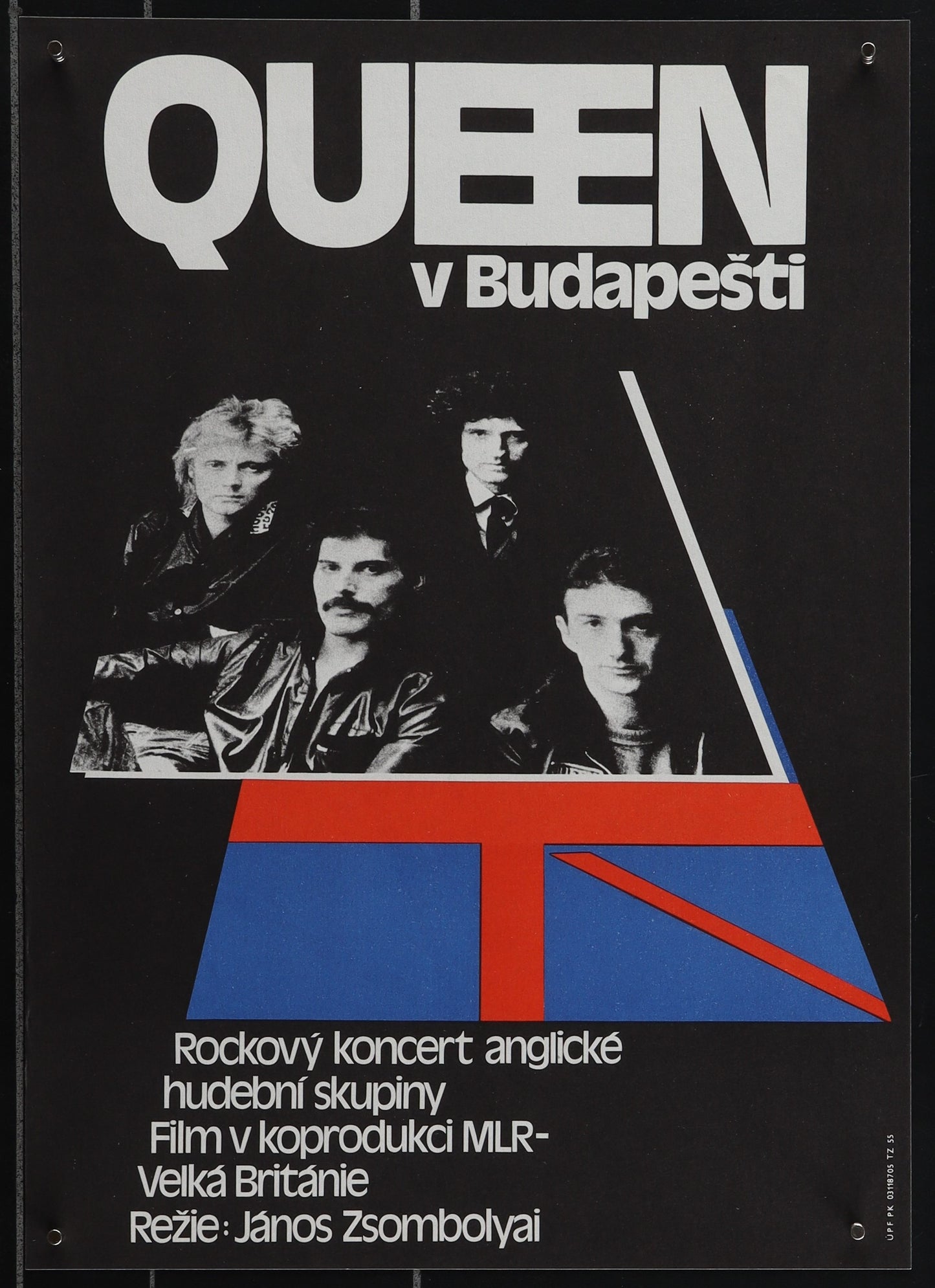 An original Czech movie poster for the film Hungarian Rhapsody: Queen Live in Budapest