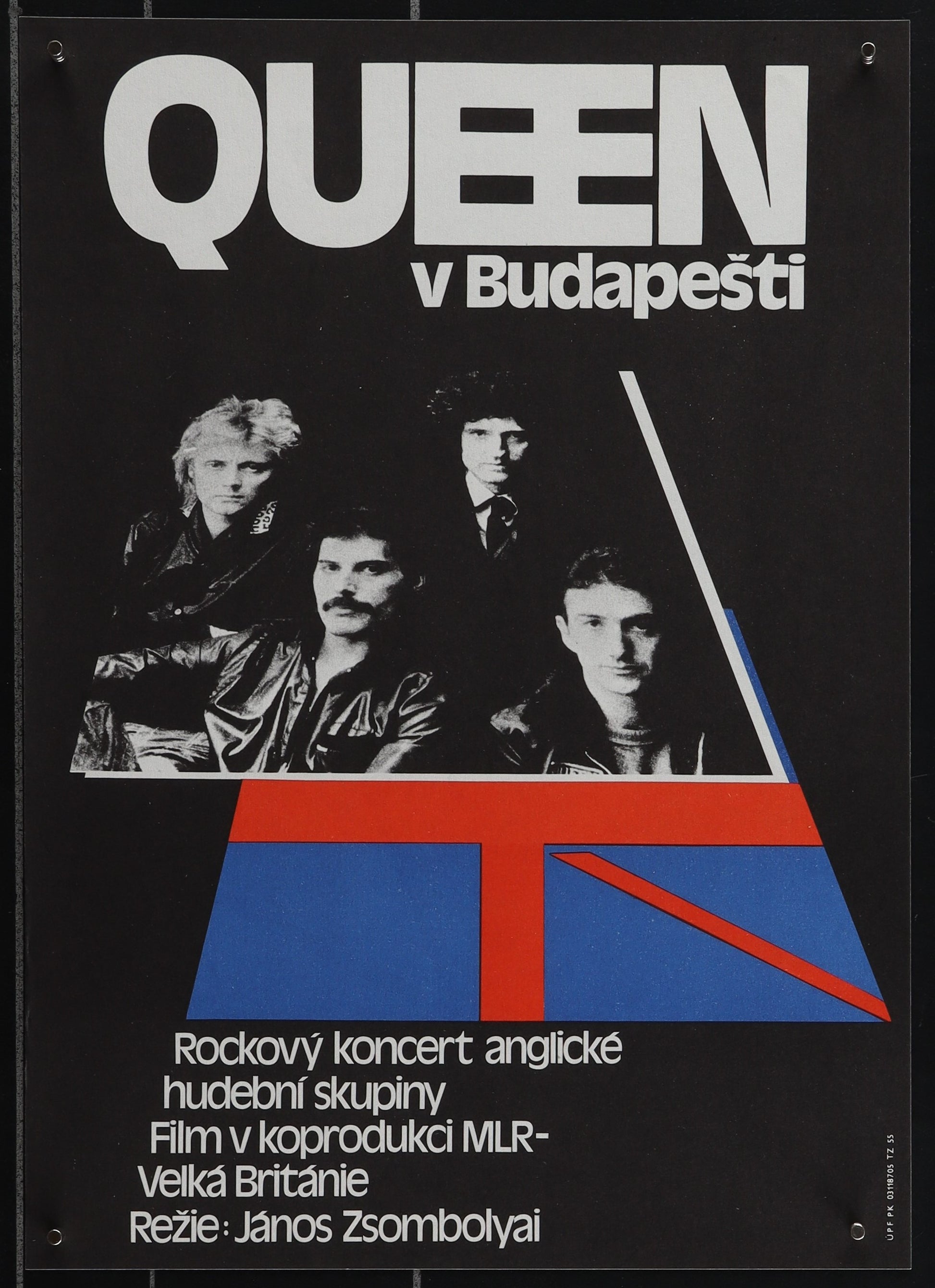 An original Czech movie poster for the film Hungarian Rhapsody: Queen Live in Budapest