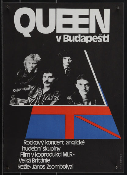 An original Czech movie poster for the film Hungarian Rhapsody: Queen Live in Budapest
