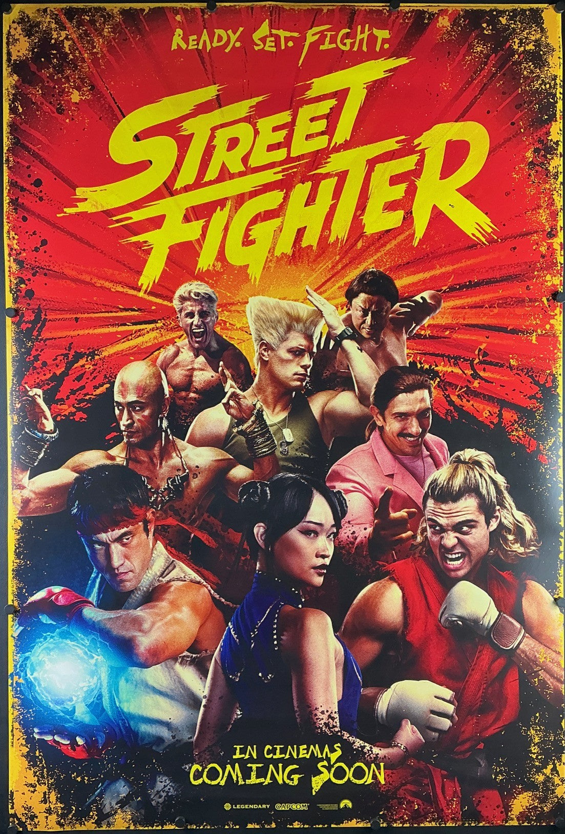 An original movie poster for the 2026 film Street Fighter