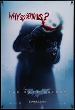 Load image into Gallery viewer, An original movie poster with Heath Ledger as the Joker for the Batman film The Dark Knight