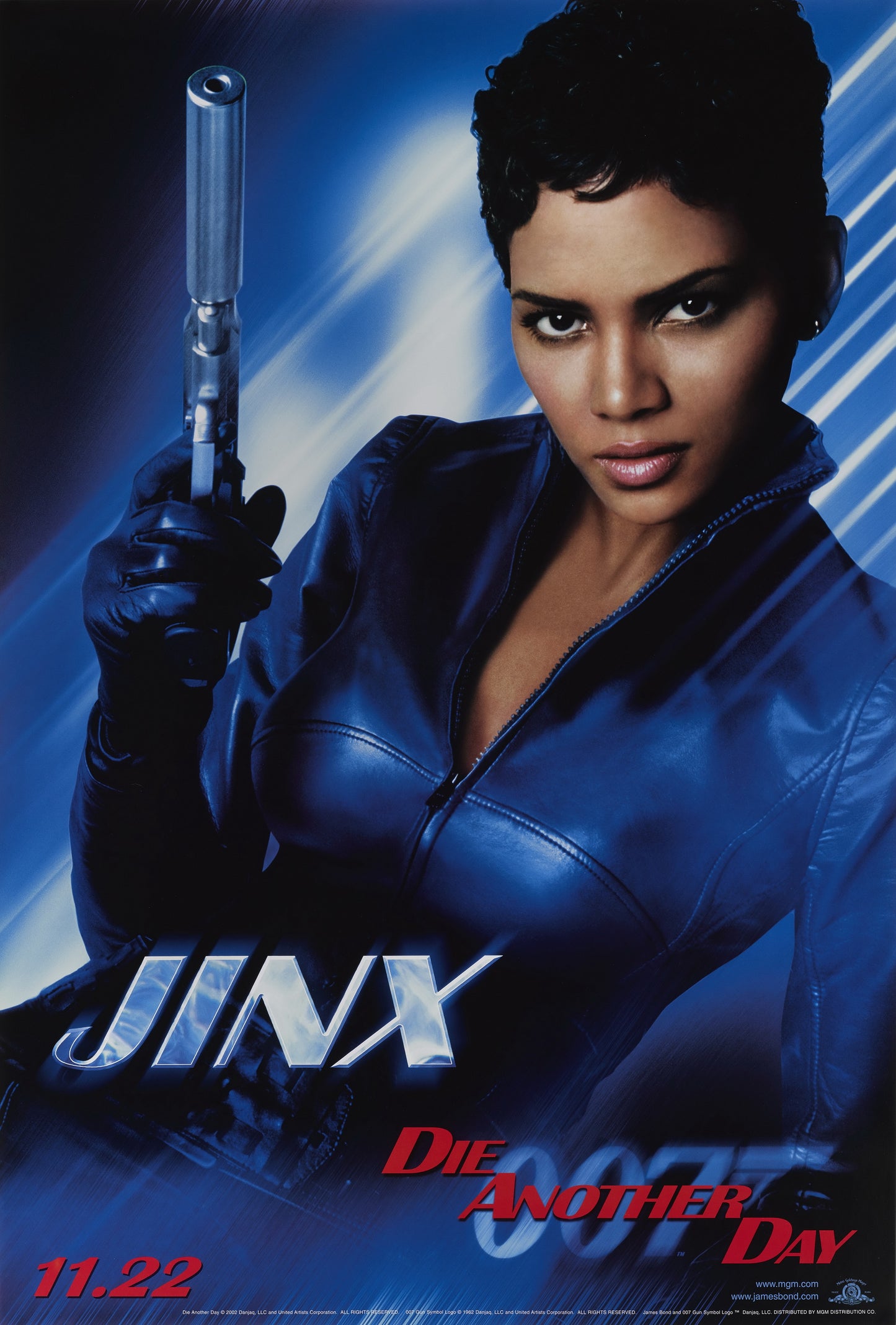 An original teaser movie poster for the James Bond film Die Another Day