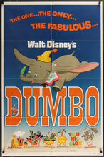 Load image into Gallery viewer, An original movie poster for the animated Disney film Dumbo