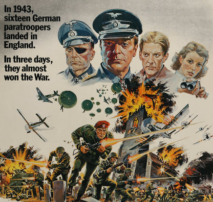 An original movie poster for the film The Eagle Has Landed
