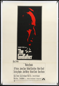 An original English one sheet movie poster for the film The Godfather