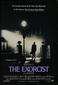 An original movie poster for the horror film The Exorcist