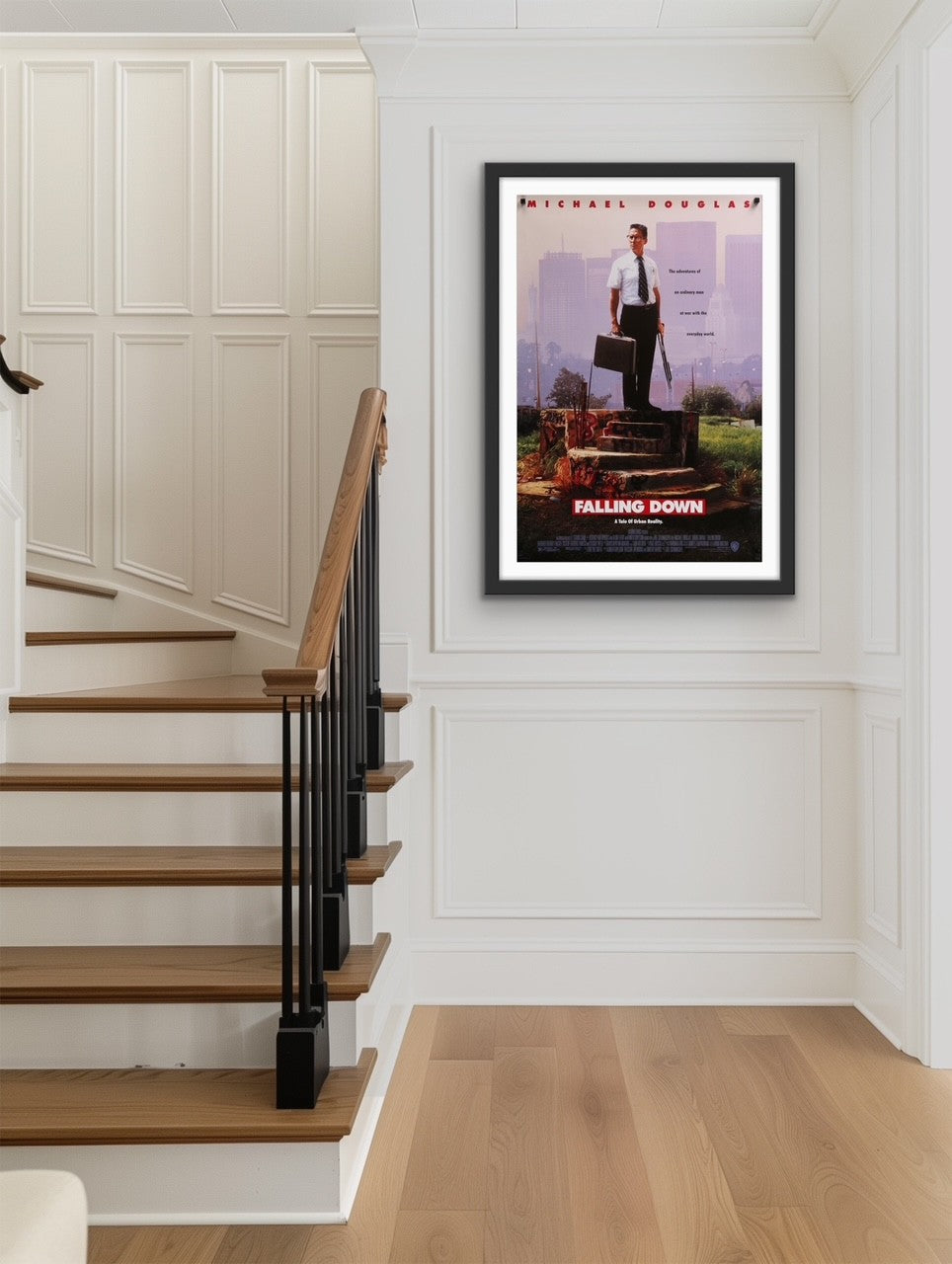 An original movie poster for the Michael Douglas film Falling Down