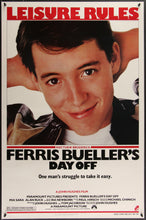 Load image into Gallery viewer, An original movie poster of the John Hughes film Ferris Bueller&#39;s Day Off