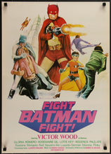 Load image into Gallery viewer, An original movie poster for the Filipino film Fight Batman Fight!