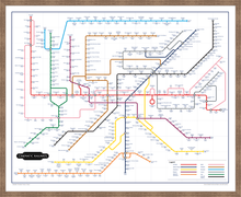 Load image into Gallery viewer, The Film Fan's Movie Map (Framed)