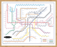 Load image into Gallery viewer, The Film Fan's Movie Map (Framed)